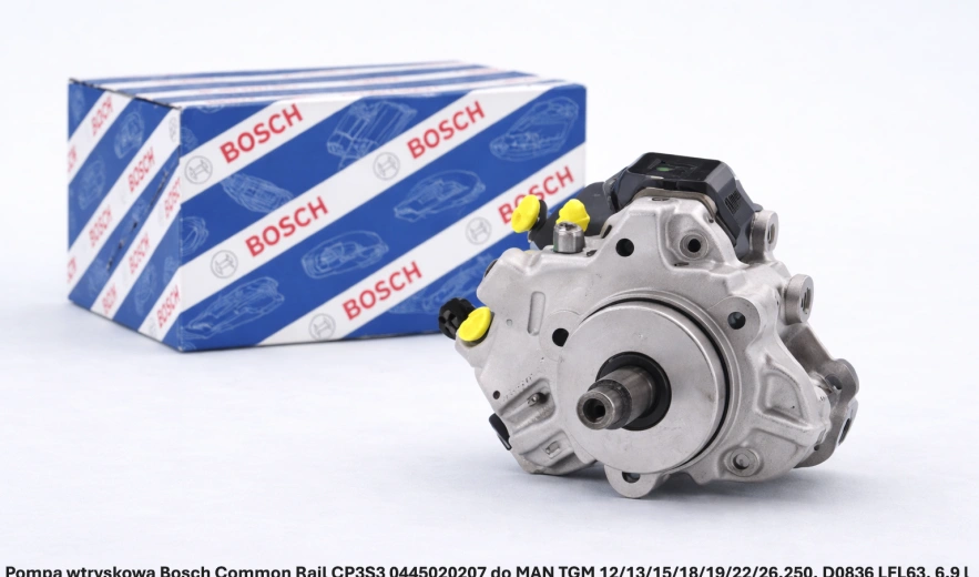Pompa wtryskowa Bosch Common Rail CP3S3 0445020207 do MAN TGM 12/13/15/18/19/22/26.250, D0836 LFL63, 6.9 l - nowa, regeneracja, cena
