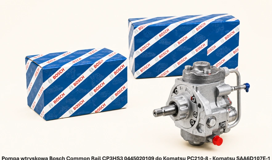 Pompa wtryskowa Bosch Common Rail CP3HS3 0445020109 do Komatsu PC210-8 - Komatsu SAA6D107E-1- nowa, regeneracja, cena