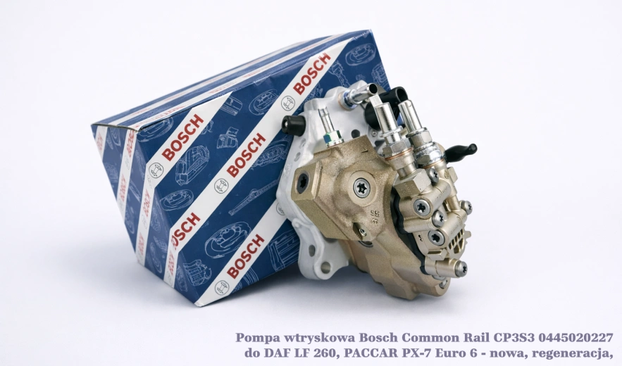 Pompa wtryskowa Bosch Common Rail CP3S3 0445020227 do DAF LF 260, PACCAR PX-7 Euro 6 - nowa, regeneracja, cena