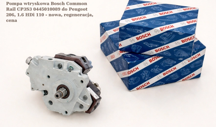 Pompa wtryskowa Bosch Common Rail CP3S3 0445010089 do Peugeot 206, 1.6 HDi 110 - nowa, regeneracja, cena