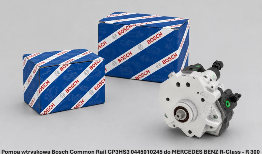 Pompa wtryskowa Bosch Common Rail CP3HS3 0445010245 do MERCEDES BENZ R-Class - R 300 CDI / R 350 CDI 4MATIC, 3.0 l, 140–195 kW - nowa, regeneracja, cena