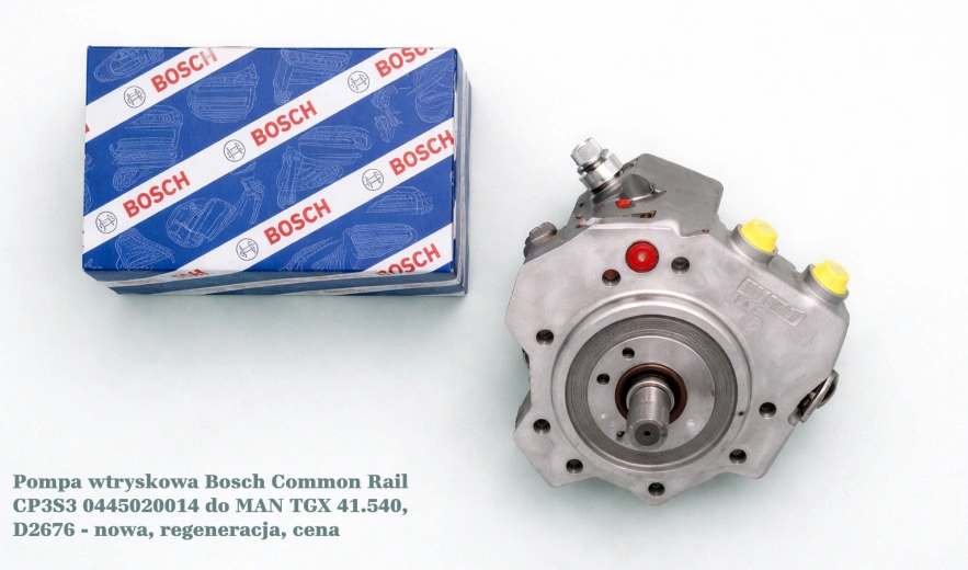 Pompa wtryskowa Bosch Common Rail CP3S3 0445020014 do MAN TGX 41.540, D2676 - nowa, regeneracja, cena