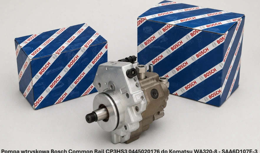 Pompa wtryskowa Bosch Common Rail CP3HS3 0445020176 do Komatsu WA320-8 - SAA6D107E-3 - nowa, regeneracja, cena