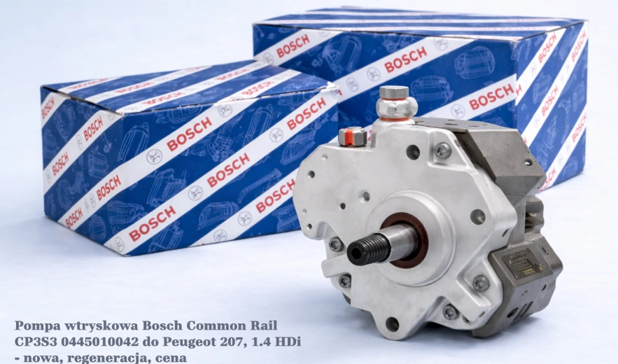 Pompa wtryskowa Bosch Common Rail CP3S3 0445010042 do Peugeot 207, 1.4 HDi - nowa, regeneracja, cena
