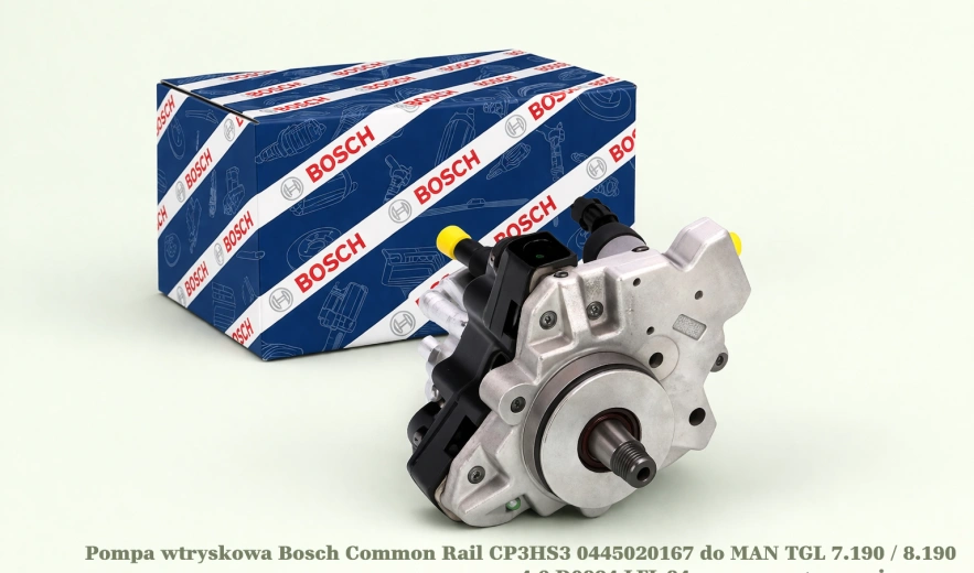 Pompa wtryskowa Bosch Common Rail CP3HS3 0445020167 do MAN TGL 7.190 / 8.190 - 4.6 D0834 LFL 84 - nowa, regeneracja, cena