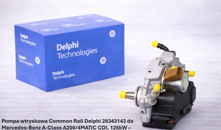 Pompa wtryskowa Common Rail Delphi 28343143 do Mercedes-Benz A-Class A200/4MATIC CDI, 125kW – nowa, regeneracja