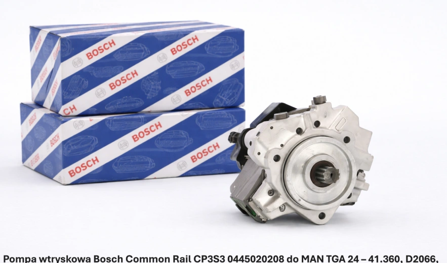 Pompa wtryskowa Bosch Common Rail CP3S3 0445020208 do MAN TGA 24 – 41.360, D2066, 10.5 l - nowa, regeneracja, cena