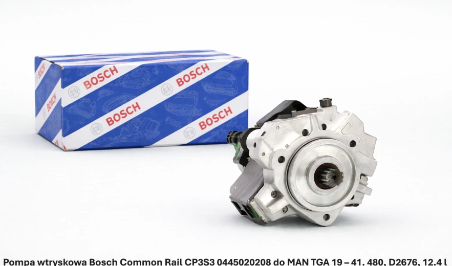 Pompa wtryskowa Bosch Common Rail CP3S3 0445020208 do MAN TGA 19 – 41. 480, D2676, 12.4 l - nowa, regeneracja, cena