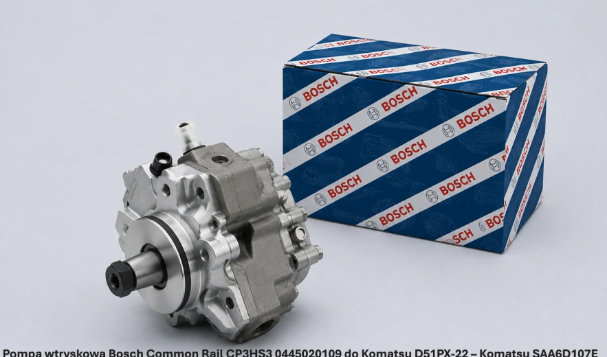 Pompa wtryskowa Bosch Common Rail CP3HS3 0445020109 do Komatsu D51PX-22 – Komatsu SAA6D107E - nowa, regeneracja, cena