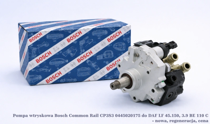 Pompa wtryskowa Bosch Common Rail CP3S3 0445020175 do DAF LF 45.150, 3.9 BE 110 C - nowa, regeneracja, cena