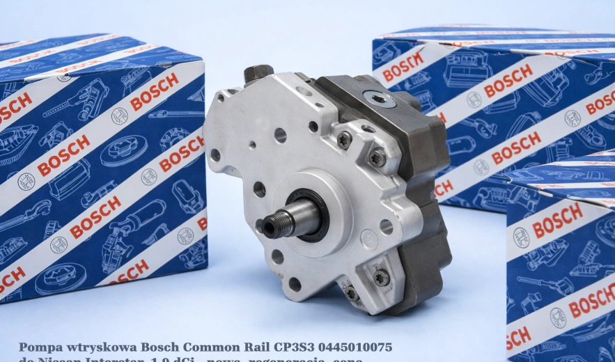Pompa wtryskowa Bosch Common Rail CP3S3 0445010075 do Nissan Interstar, 1.9 dCi - nowa, regeneracja, cena