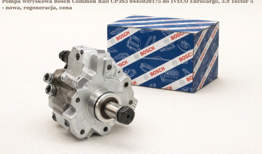 Pompa wtryskowa Bosch Common Rail CP3S3 0445020175 do IVECO Eurocargo, 3.9 Tector 5 - nowa, regeneracja, cena