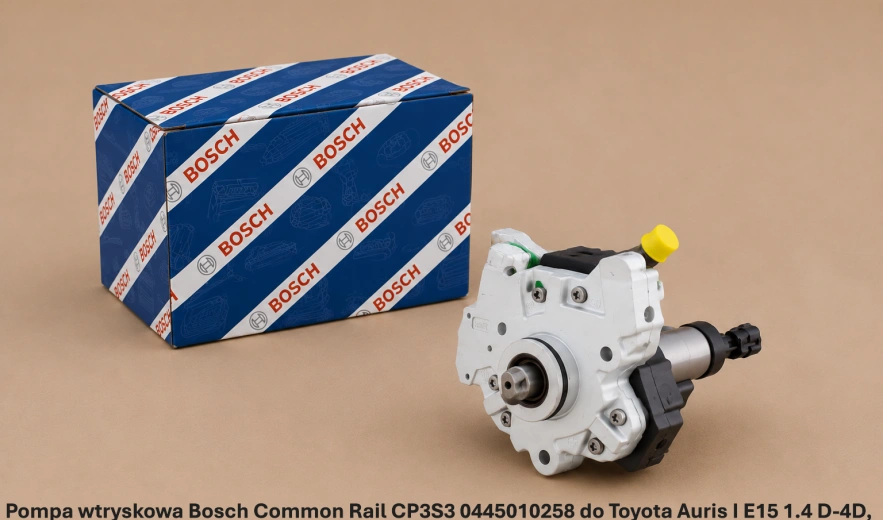 Pompa wtryskowa Bosch Common Rail CP3S3 0445010258 do Toyota Auris I E15 1.4 D-4D, 1ND-TV - nowa, regeneracja, cena
