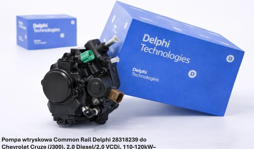 Pompa wtryskowa Common Rail Delphi 28318239 do Chevrolet Cruze (J300), 2.0 Diesel/2.0 VCDi, 110-120kW– nowa, regeneracja