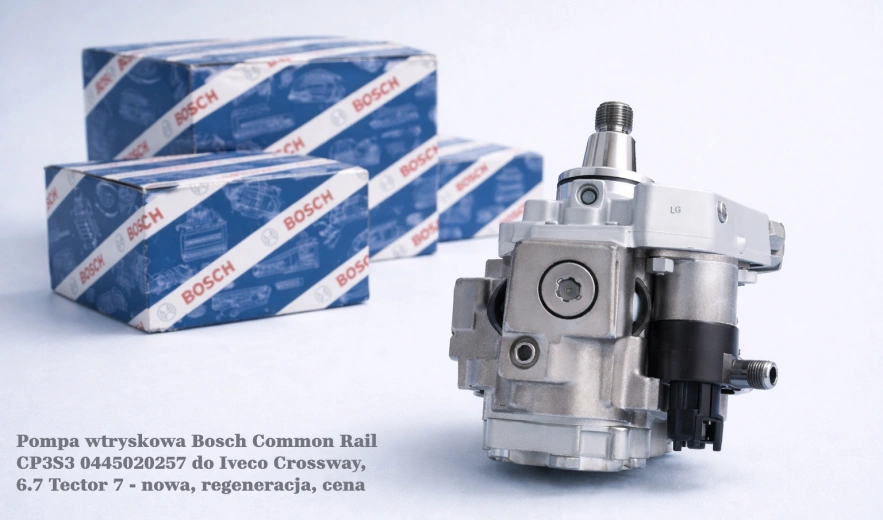 Pompa wtryskowa Bosch Common Rail CP3S3 0445020257 do Iveco Crossway, 6.7 Tector 7 - nowa, regeneracja, cena
