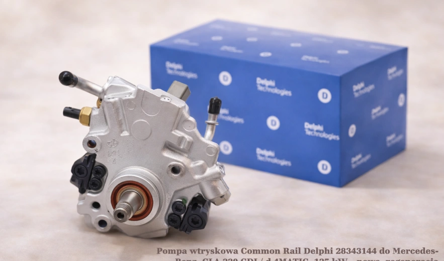 Pompa wtryskowa Common Rail Delphi 28343144 do Mercedes-Benz, CLA 220 CDI / d 4MATIC, 125 kW – nowa, regeneracja