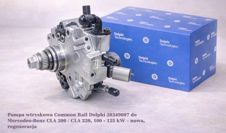 Pompa wtryskowa Common Rail Delphi 28249007 do Mercedes-Benz CLA 200 / CLA 220, 100 - 125 kW – nowa, regeneracja