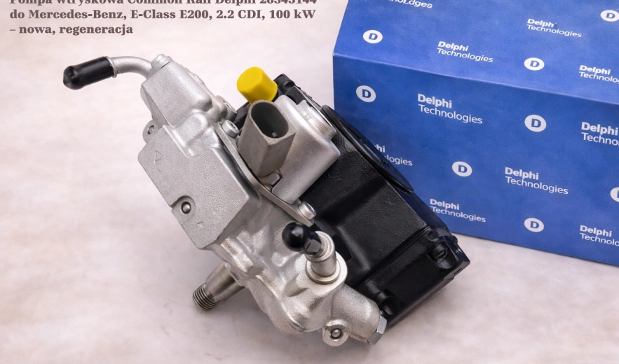 Pompa wtryskowa Common Rail Delphi 28343144 do Mercedes-Benz, E-Class E200, 2.2 CDI, 100 kW – nowa, regeneracja
