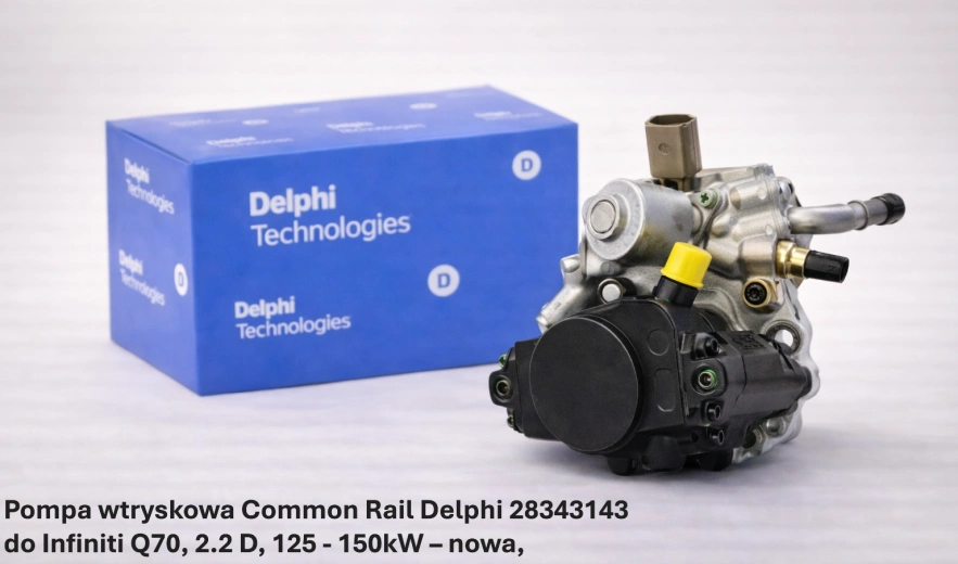 Pompa wtryskowa Common Rail Delphi 28343143 do Infiniti Q70, 2.2 D, 125 - 150kW – nowa, regeneracja