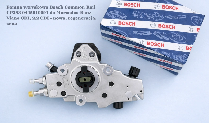 Pompa wtryskowa Bosch Common Rail CP3S3 0445010091 do Mercedes-Benz Viano CDI, 2.2 CDI - nowa, regeneracja, cena