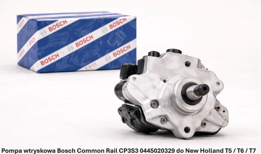 Pompa wtryskowa Bosch Common Rail CP3S3 0445020329 do New Holland T5 / T6 / T7 – nowa, regeneracja, cena