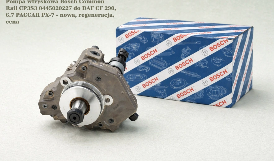 Pompa wtryskowa Bosch Common Rail CP3S3 0445020227 do DAF CF 290, 6.7 PACCAR PX-7 - nowa, regeneracja, cena