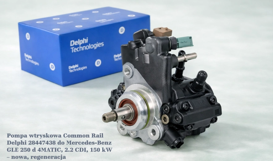 Pompa wtryskowa Common Rail Delphi 28447438 do Mercedes-Benz GLE 250 d 4MATIC, 2.2 CDI, 150 kW – nowa, regeneracja