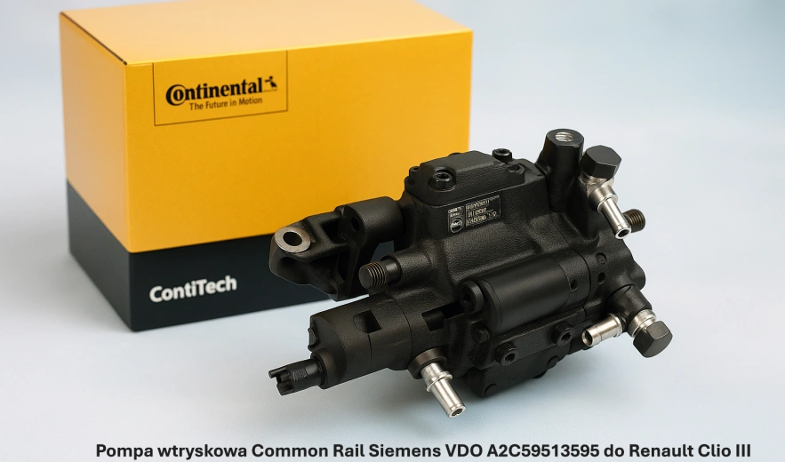 Pompa wtryskowa Common Rail Siemens VDO A2C59513595 do Renault Clio III Grandtour 1.5 dCi, 78 kW – nowa, regeneracja