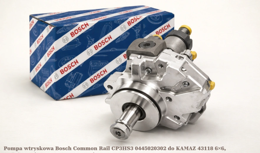 Pompa wtryskowa Bosch Common Rail CP3HS3 0445020302 do KAMAZ 43118 6×6, 6.7L Cummins - nowa, regeneracja, cena