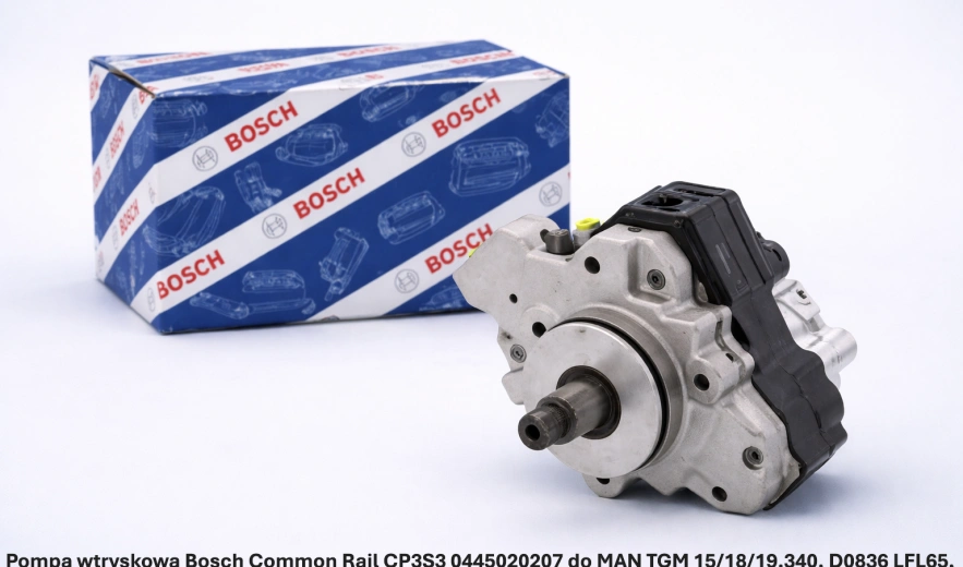 Pompa wtryskowa Bosch Common Rail CP3S3 0445020207 do MAN TGM 15/18/19.340, D0836 LFL65, 6.9 l - nowa, regeneracja, cena