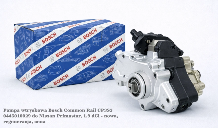 Pompa wtryskowa Bosch Common Rail CP3S3 0445010029 do Nissan Primastar, 1.9 dCi - nowa, regeneracja, cena