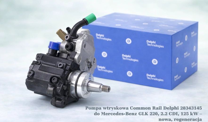 Pompa wtryskowa Common Rail Delphi 28343145 do Mercedes-Benz GLK 220, 2.2 CDI, 125 kW – nowa, regeneracja