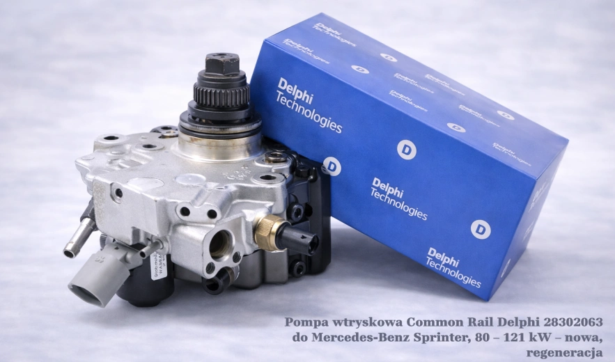 Pompa wtryskowa Common Rail Delphi 28302063 do Mercedes-Benz Sprinter, 80 – 121 kW – nowa, regeneracja