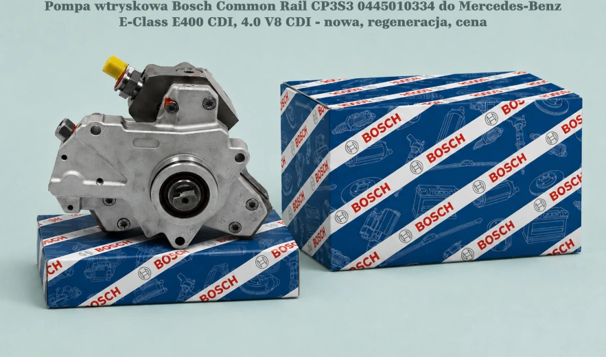 Pompa wtryskowa Bosch Common Rail CP3S3 0445010334 do Mercedes-Benz E-Class E400 CDI, 4.0 V8 CDI - nowa, regeneracja, cena