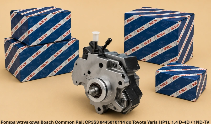 Pompa wtryskowa Bosch Common Rail CP3S3 0445010114 do Toyota Yaris I (P1), 1.4 D-4D / 1ND-TV - nowa, regeneracja, cena