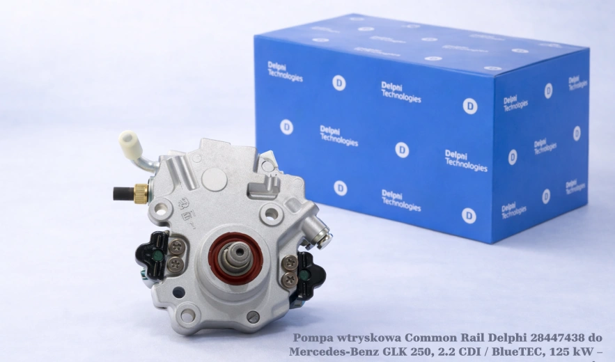 Pompa wtryskowa Common Rail Delphi 28447438 do Mercedes-Benz GLK 250, 2.2 CDI / BlueTEC, 125 kW – nowa, regeneracja