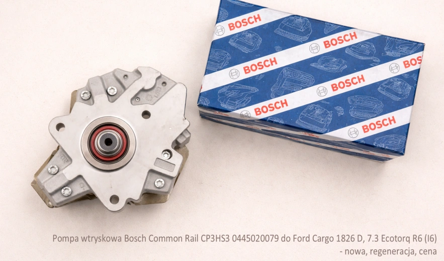 Pompa wtryskowa Bosch Common Rail CP3HS3 0445020079 do Ford Cargo 1826 D, 7.3 I6 - nowa, regeneracja, cena