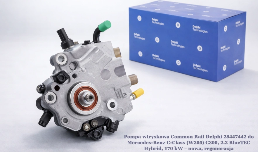 Pompa wtryskowa Common Rail Delphi 28447442 do Mercedes-Benz C-Class (W205) C300, 2.2 BlueTEC Hybrid, 170 kW – nowa, regeneracja