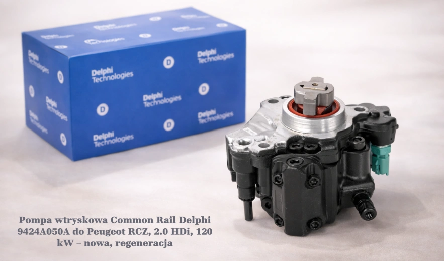 Pompa wtryskowa Common Rail Delphi 9424A050A do Peugeot RCZ, 2.0 HDi, 120 kW – nowa, regeneracja
