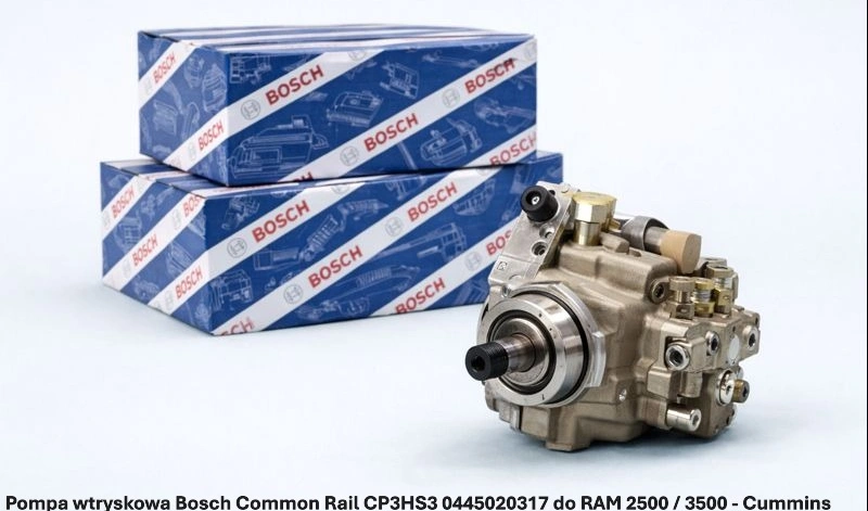 Pompa wtryskowa Bosch Common Rail CP3HS3 0445020317 do RAM 2500 / 3500 - Cummins ISB 6.7 – nowa, regeneracja, cena
