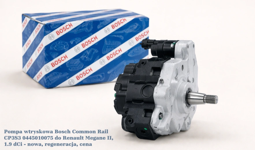 Pompa wtryskowa Bosch Common Rail CP3S3 0445010075 do Renault Megane II, 1.9 dCi - nowa, regeneracja, cena