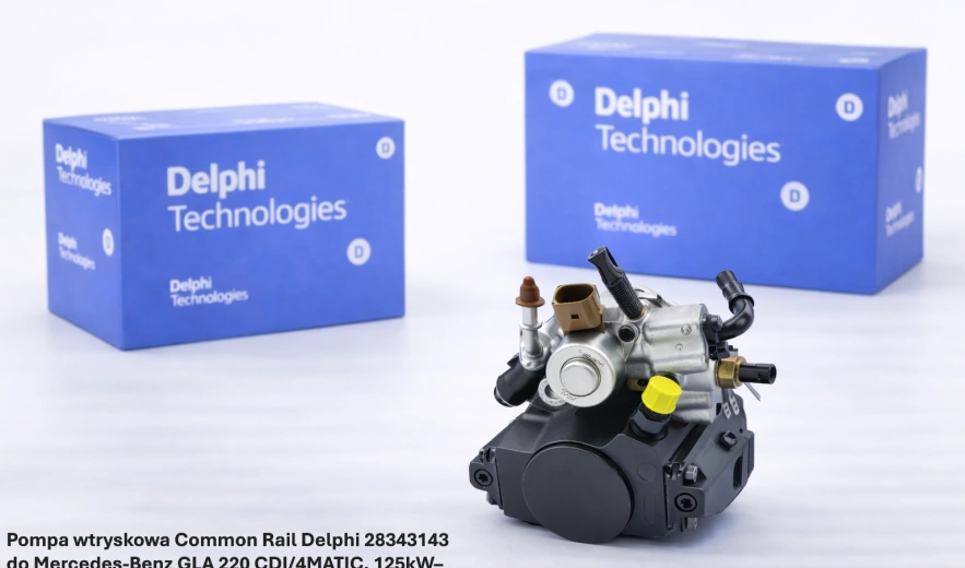 Pompa wtryskowa Common Rail Delphi 28343143 do Mercedes-Benz GLA 220 CDI/4MATIC, 125kW– nowa, regeneracja