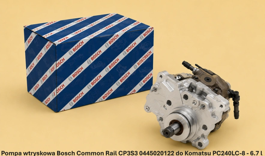 Pompa wtryskowa Bosch Common Rail CP3S3 0445020122 do Komatsu PC240LC-8 - 6.7 l - nowa, regeneracja, cena