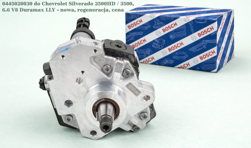 Pompa wtryskowa Bosch Common Rail CP3S3 0445020030 do Chevrolet Silverado 2500HD / 3500, 6.6 V8 Duramax LLY - nowa, regeneracja, cena