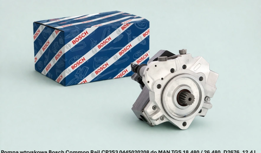 Pompa wtryskowa Bosch Common Rail CP3S3 0445020208 do MAN TGS 18.480 / 26.480, D2676, 12.4 l - nowa, regeneracja, cena