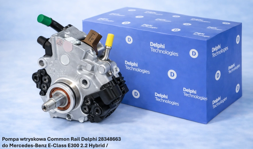 Pompa wtryskowa Common Rail Delphi 28348663 do Mercedes-Benz E-Class E300 2.2 Hybrid / BlueTEC Hybrid, 150kW – nowa, regeneracja