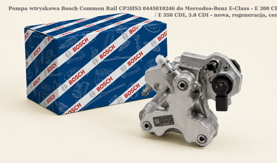 Pompa wtryskowa Bosch Common Rail CP3HS3 0445010246 do Mercedes-Benz E-Class - E 300 CDI / E 350 CDI, 3.0 CDI - nowa, regeneracja, cena