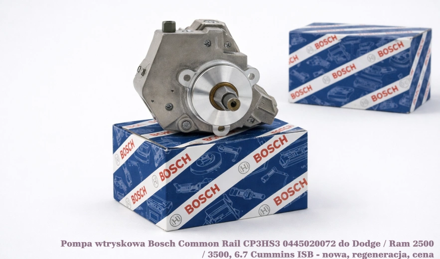 Pompa wtryskowa Bosch Common Rail CP3HS3 0445020072 do Dodge / Ram 2500 / 3500, 6.7 Cummins ISB - nowa, regeneracja, cena