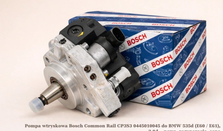 Pompa wtryskowa Bosch Common Rail CP3S3 0445010045 do BMW 535d (E60 / E61), 3.0d - nowa, regeneracja, cena