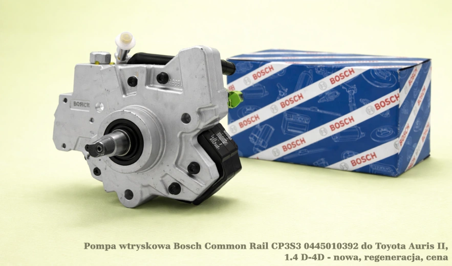 Pompa wtryskowa Bosch Common Rail CP3S3 0445010392 do Toyota Auris II, 1.4 D-4D - nowa, regeneracja, cena
